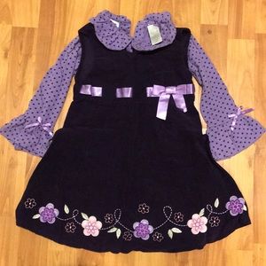 🌼Blueberi Boulevard 4T Dress Set🌼